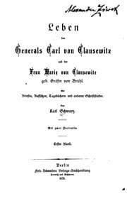 Tapa de Leben des generals Carl von Clausewitz und der frau Marie von Clausewitz geb. gräfin von Brühl