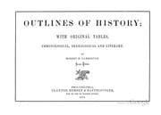 Tapa de Outlines of history
