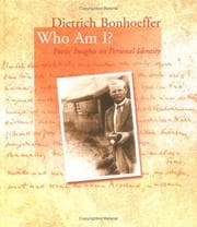Tapa de Dietrich Bonhoeffer: Who Am I?