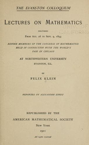 Tapa de The Evanston colloquium