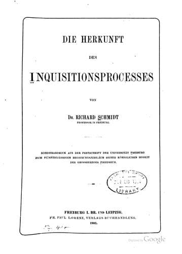 Tapa de Die Herkunft des inquisitionsprocesses