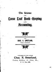Tapa de The science of loose leaf book-keeping and accounting