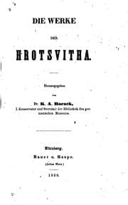 Tapa de Die werke der Hrotsvitha
