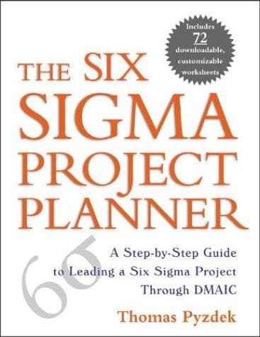Tapa de The Six Sigma project planner
