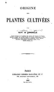 Tapa de Origine des plantes cultivées