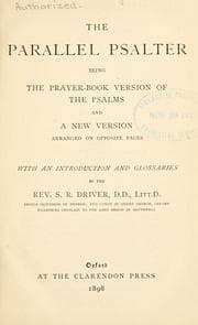 Tapa de The parallel Psalter