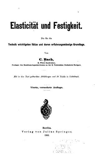 Tapa de Elasticität und festigkeit