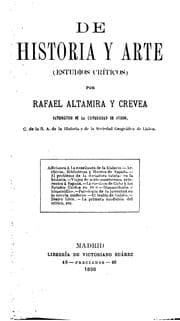 Tapa de De historia y arte (estudios críticos)