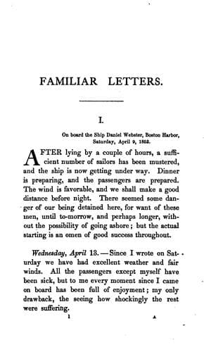 Tapa de Familiar letters from Europe.