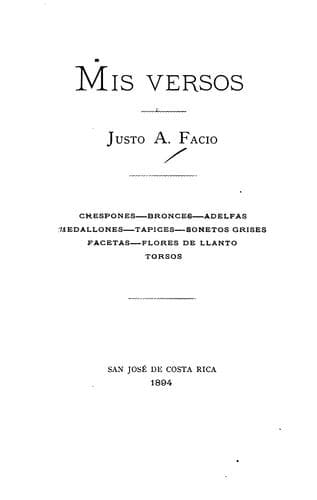 Tapa de Mis versos