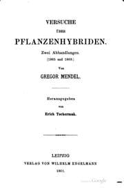 Tapa de Versuche über Pflanzenhybriden