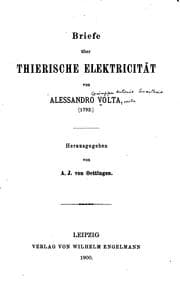 Tapa de Briefe über thierische elektricität