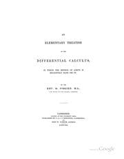 Tapa de An Elementary Treatise on the Differential Calculus: In which the Method of Limits is ...