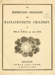 Tapa de An elementary geography for Massachusetts children