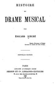 Tapa de Histoire du drame musical