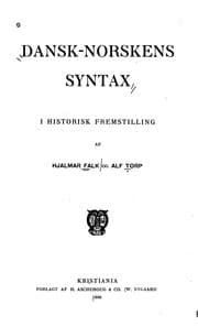 Tapa de Dansk-norskens syntax i historisk fremstilling
