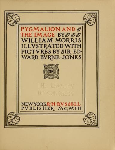 Tapa de Pygmalion and the image