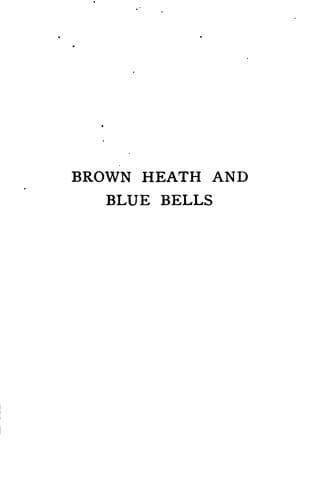 Tapa de Brown heath and blue bells