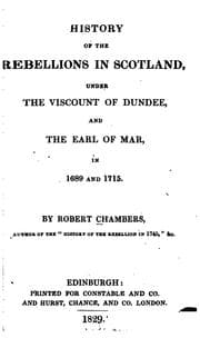 Tapa de History of the rebellions in Scotland