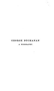 Tapa de George Buchanan