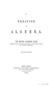 Tapa de A treatise on algebra