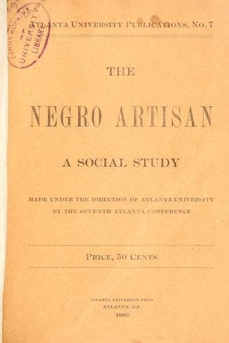 Tapa de The Negro artisan.