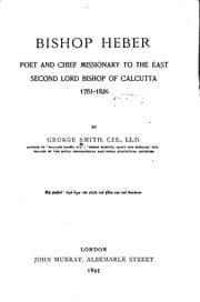 Tapa de Bishop Heber, poet and chief missionary to the East