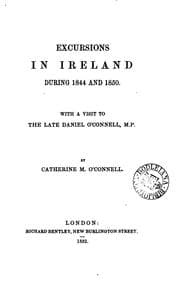 Tapa de Excursions in Ireland during 1844 and 1850