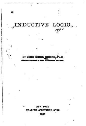 Tapa de Inductive logic