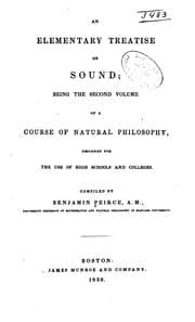 Tapa de An elementary treatise on sound