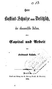 Tapa de Herr Bastiat-Schulze von Delitzsch, der ökonomische Julian, oder