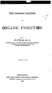 Tapa de The primary factors of organic evolution