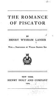 Tapa de The romance of Piscator
