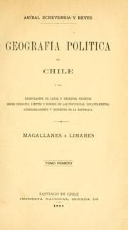 Tapa de Geografía política de Chile