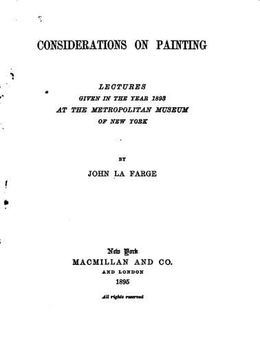 Tapa de Considerations on painting
