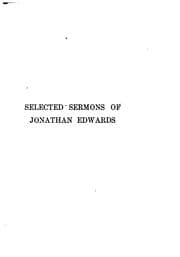 Tapa de Selected sermons of Jonathan Edwards