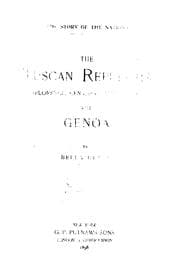 Tapa de The Tuscan republics (Florence, Siena, Pisa, and Lucca) with Genoa
