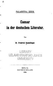 Tapa de Caesar in der deutschen literatur