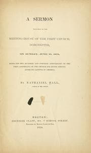 Tapa de A sermon preached in the meeting-house of the First Church, Dorchester, on Sunday, June 19, 1870