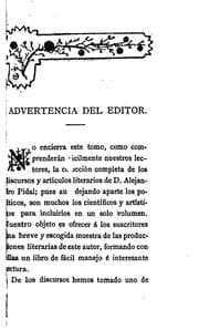 Tapa de Discursos y artículos literarios de D. Alejandro Pidal y Mon
