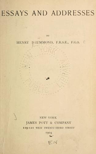 Tapa de Essays and addresses