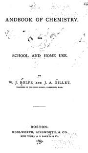 Tapa de Handbook of chemistry