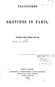 Tapa de Tricolored sketches in Paris