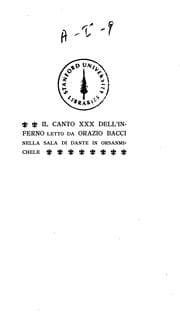 Tapa de Il canto XXX dell' Inferno
