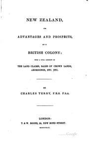 Tapa de New Zealand, its advantages and prospects, as a British colony
