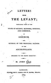 Tapa de Letters from the Levant