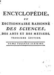 Tapa de Encyclopédie, ou, Dictionnaire raisonné des sciences, des arts et des métiers