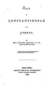 Tapa de Visit to Constantinople and Athens