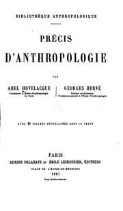 Tapa de Précis d'anthropologie