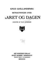 Tapa de Knud Sjællandsfars betragtninger over aaret og dagen